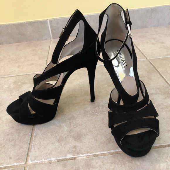 MICHAEL Michael Kors Shoes - Michael Kors Black strappy heels (8.5)